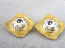 Headlight Earrings NORMA JEAN Riviolis Vintage Gorgeous!
