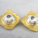 Headlight Earrings NORMA JEAN Riviolis Vintage Gorgeous!
