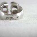 Israel Sterling Ring Modernist Chunky Open Size At Top Unusual