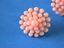 Peach Retro Earrings,Resin,Vintage,Unique!
