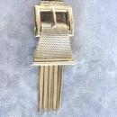 Whiting Davis Buckle Pendant Necklace Fringe Beautiful Vintage Gold Tone