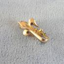 Precious Fleur De Lis Watch Pin Old