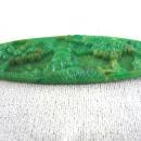 Art Deco Celluloid Pin Resin Mottled Green Vintage