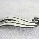 Albert Scharning Guilloche Pin Brooch Norway Sterling Modernist Vintage