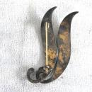 Albert Scharning Guilloche Pin Brooch Norway Sterling Modernist Vintage