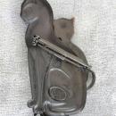 3 Cats Pin 3 Toned Mixed Metals Large Signed Vintage