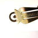 Signed Abstract Green Swirl Earrings Vintage