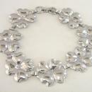 Sterling Dogwood Bracelet Flower Silver Signed Beau Vintage