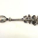 Sterling Spoon Pin Flower Heart Shield Vintage Silver