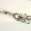 Sterling Spoon Pin Flower Heart Shield Vintage Silver