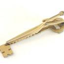 Hickok Skeleton Key Tie Clip Clasp Vintage