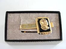 Double Intaglio Tie Clip Vintage NIB
