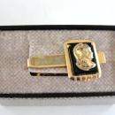 Double Intaglio Tie Clip Vintage NIB