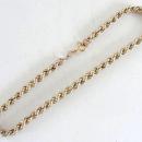 Gold Rope Bracelet 14K Vintage 3.2mm Length 8 Inches