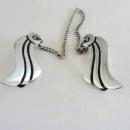 Signed Sterling Sweater Guard Clip Taxco Vintage Modernist Beautiful