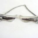 Signed Sterling Sweater Guard Clip Taxco Vintage Modernist Beautiful
