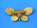 Enamel Butterfly Pin,Yellow,Vintage