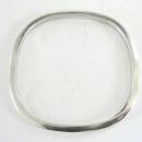 Sterling Square Bangle Bracelet Handmade Silver Rectangle Vintage