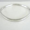 Sterling Square Bangle Bracelet Handmade Silver Rectangle Vintage