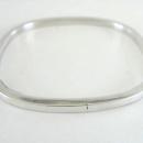 Sterling Square Bangle Bracelet Handmade Silver Rectangle Vintage