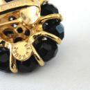 NEWHOUSE Vintage Set Black Beads 55 Inch Long Necklace Earrings Signed