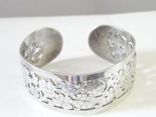 Rare SGP PANIS GLYDIS Bracelet Arts Crafts Sterling Silver Openwork Cuff