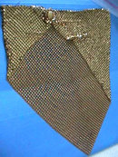 Whiting Gold Mesh Bib,Davis,Vintage,Necklace