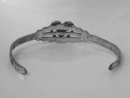 Child's Tourist Bracelet Sterling Turq Cuff Native Signed