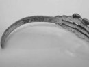 Child's Tourist Bracelet Sterling Turq Cuff Native Signed