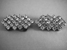 Musi Shoe Clips Fur Rhinestones Vintage Beauties