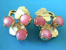 PINK Moonglow Set Settings Enamel VintUnqiue Gorgeous