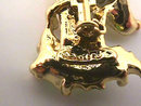 Signed Christmas Deer Head Holly Pin Vintage