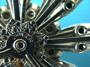 Black White Brooch Pin Signed Vintage Prong Set