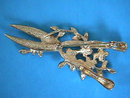 Enamel Garden Shears Pin Flowers R/Ss Pruning