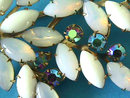 Stunning Spray Brooch Pin Navettes A/B Vintage
