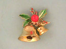 Christmas Bells Pin Double Works Vintage