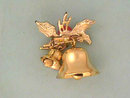 Christmas Bells Pin Double Works Vintage