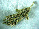 CORO Autumn Brooch Rhinestones Vintage Beauty!