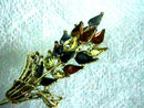 CORO Autumn Brooch Rhinestones Vintage Beauty!
