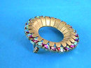 Aurora Bourealis Pin Vintage 24+Stones Prong