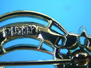 LISNER AB Topaz Rhinestones Pin Brooch Vintage