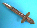 OLD Sword Brooch Pin Green Stone Lg Kilt