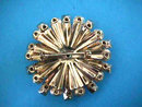 AB Snowflake Pin Brooch Gorgeous Vintage 2.25 in