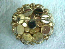 Fall Colors Cushion Pin Brooch Vintage Stunning