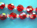 Austrian RED Crystal Neck AB Vintage Gorgeous!