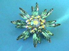 JUDY LEE Aqua Pin Aurora Starburst Vintage