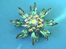 JUDY LEE Aqua Pin Aurora Starburst Vintage
