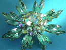 JUDY LEE Aqua Pin Aurora Starburst Vintage