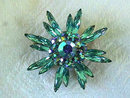 JUDY LEE Aqua Pin Aurora Starburst Vintage