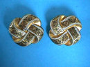 Toledo Damascene Knot Celtic Earrings SPAIN